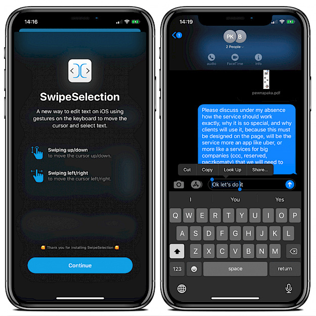 SwipeSelection tweak