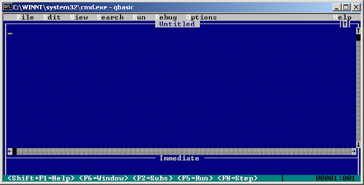 qbasic 4.5 for windows 7