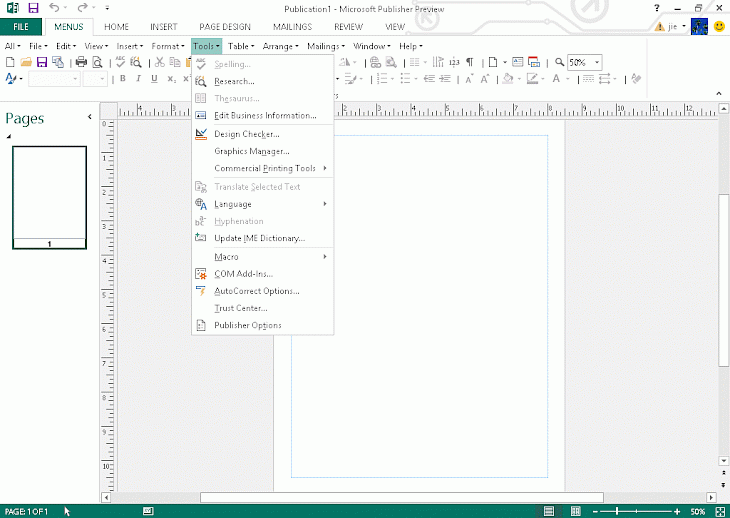 microsoft publisher 2013 help