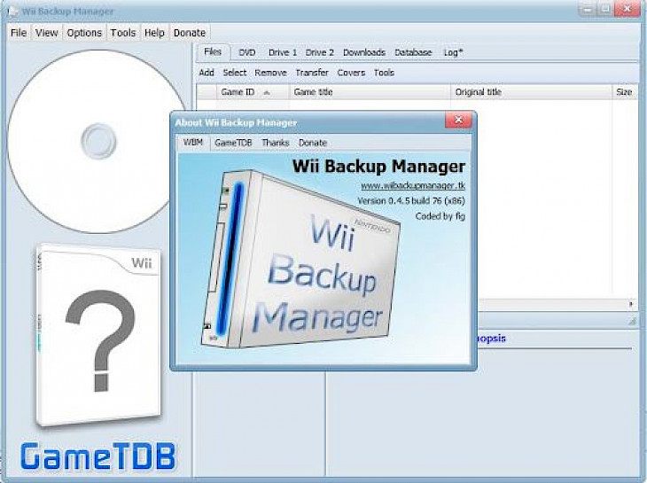 wii backup manager stuck adding files