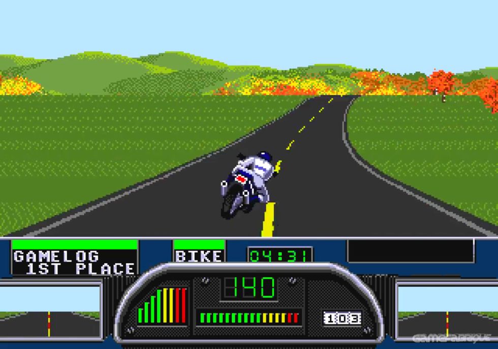 road rash pc menus