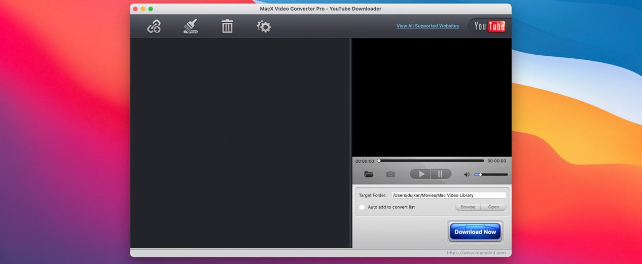 macx video converter pro shortcut