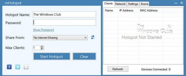 mhotspot upnp