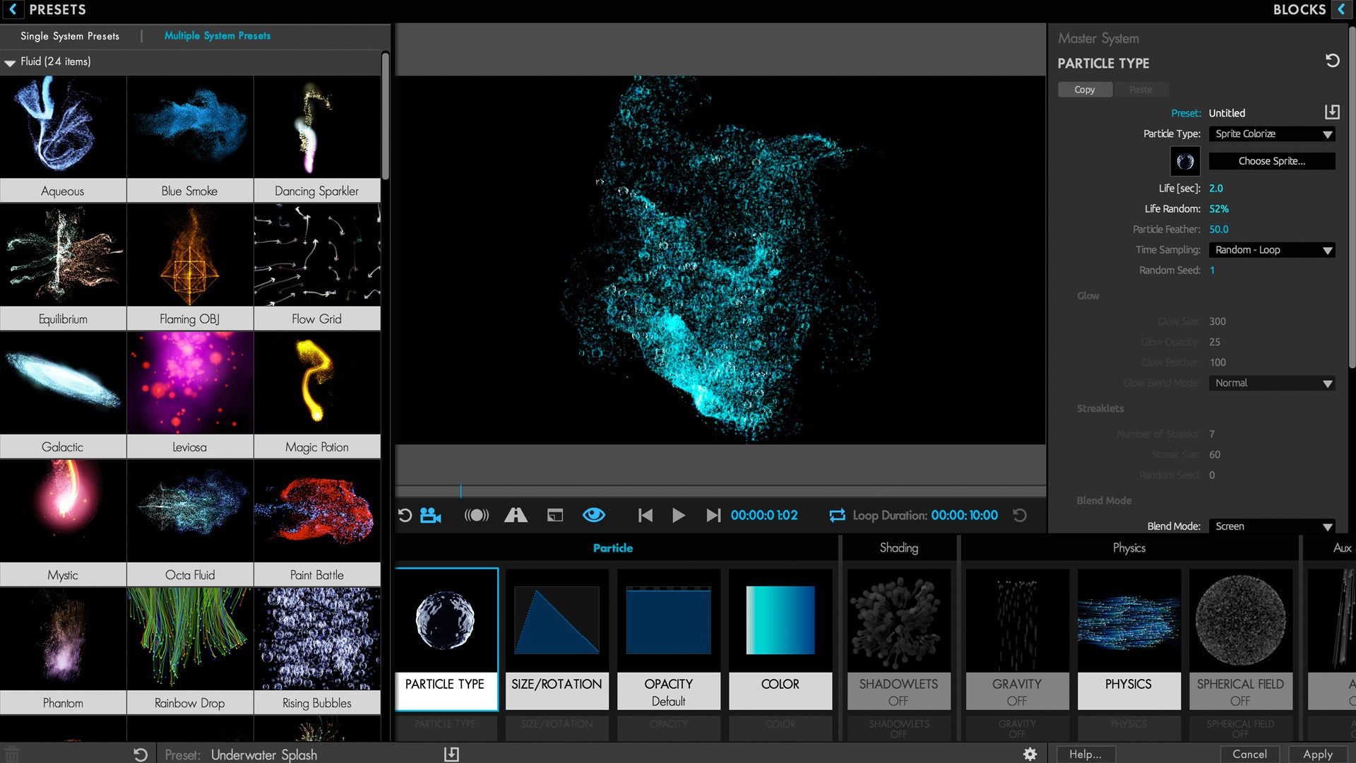trapcode particular preset pack free download