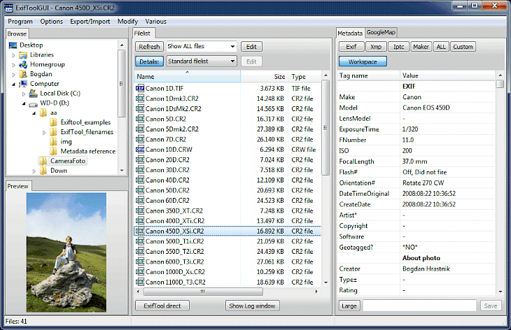 exif editor windows 10 free