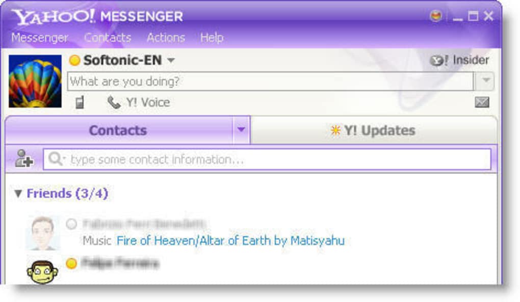 Chat messenger y Yahoo Messenger: