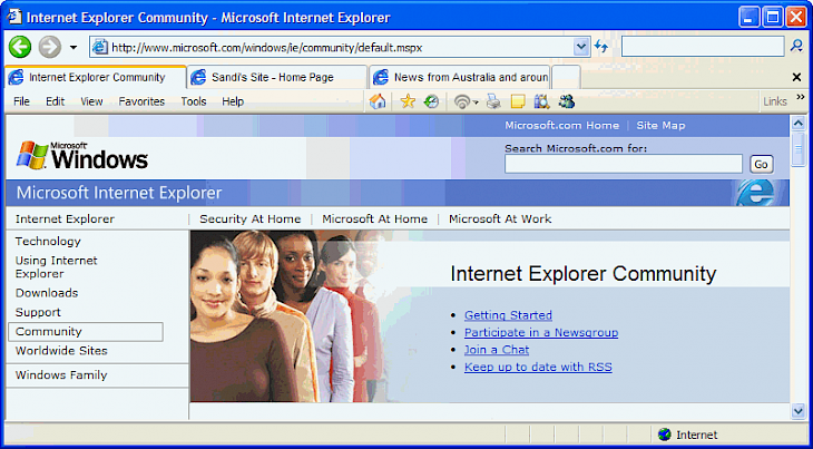 Internet Explorer (XP)
