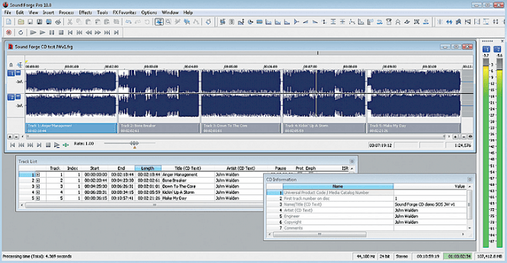 sound forge 9.0 transport options