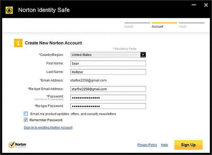 Norton Identity Safe