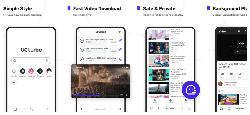 uc browser fast video download
