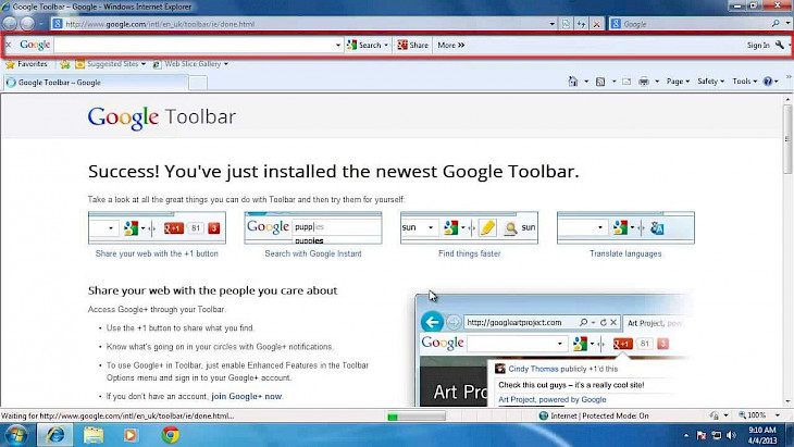 Google Toolbar (IE)