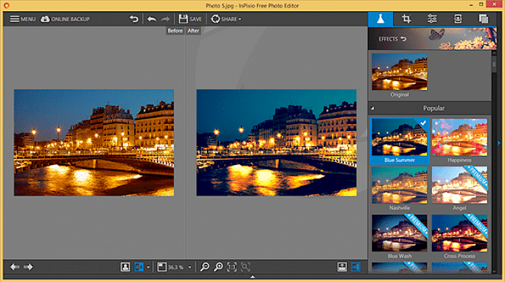 InPixio Free Photo Editor