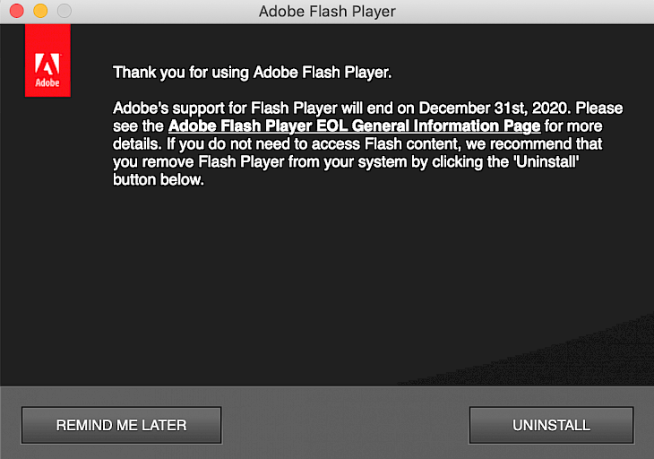 update adobe flash player opera