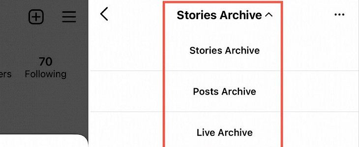 How to use the Instagram archive for posts, stories, and live broadcast