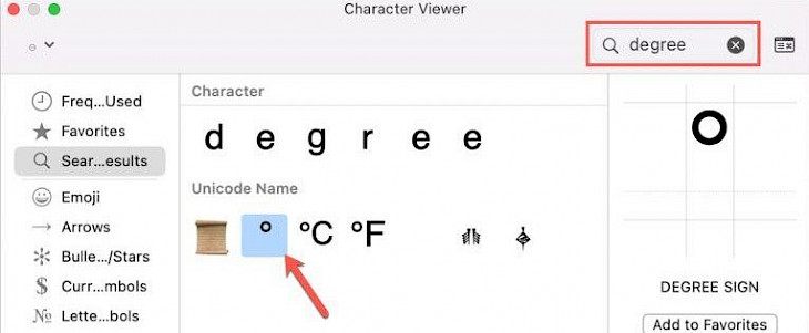 How to type the degree symbol on iPhone, iPad, and Mac