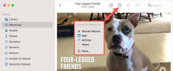 How to share a Memory from Photos on iPhone, iPad, and Mac