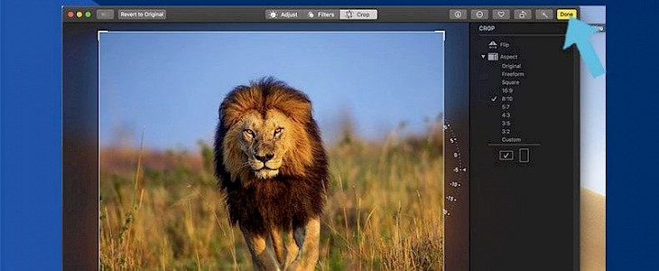 how to crop an image on a mac