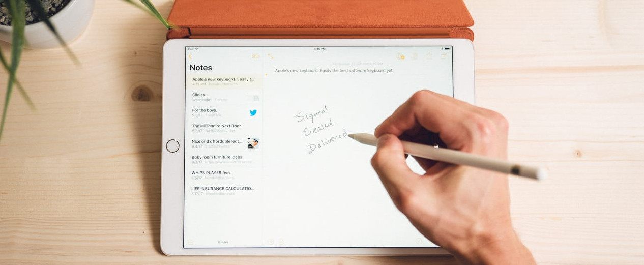 taking notes in ibooks with apple pencil