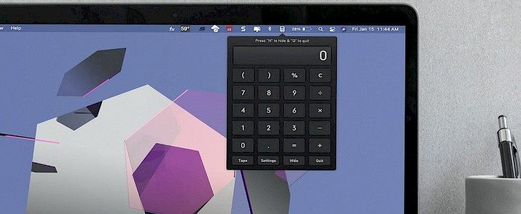 calculator widget macbook