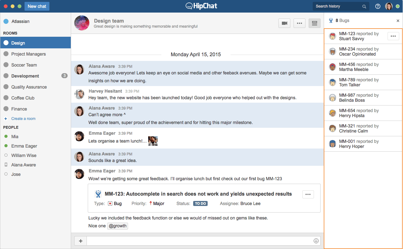 hipchat download automatically files