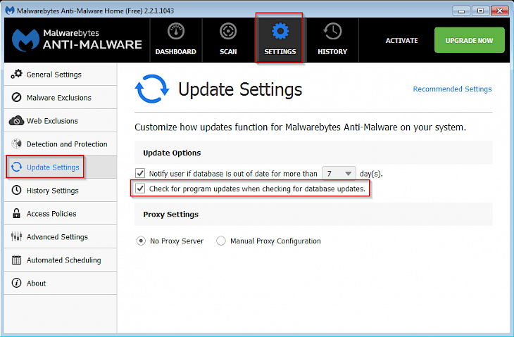 Malwarebytes Anti-Malware 2.2.1