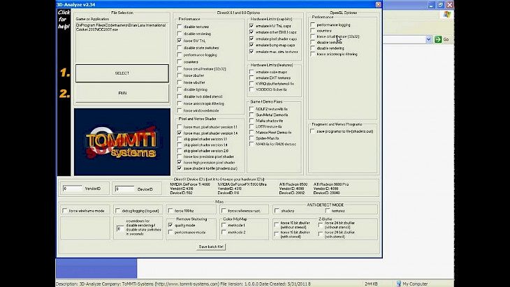 3d analyser free download for windows 7