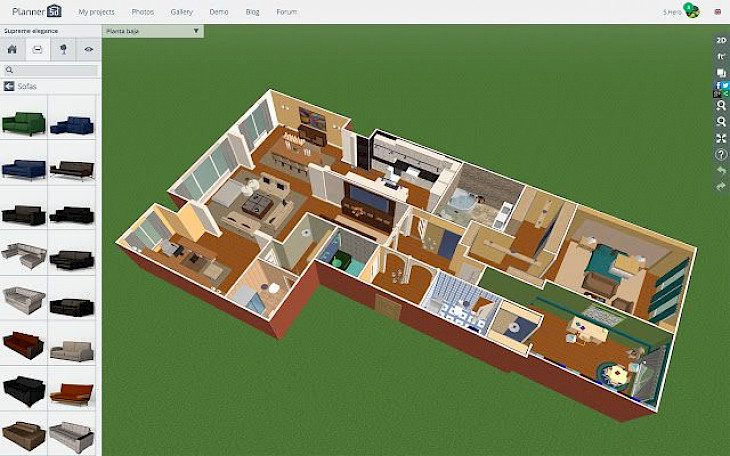 3D домашний дизайн Сюита Pro-Проектирование Планы этажей макеты-Pro комнаты план