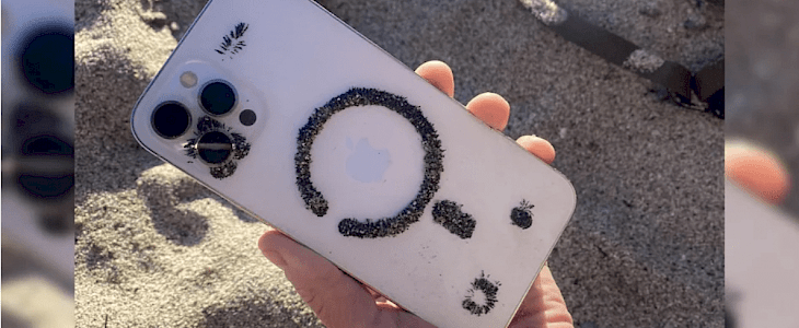 iPhone 12's MagSafe system attracts ferrous sand and other particulates