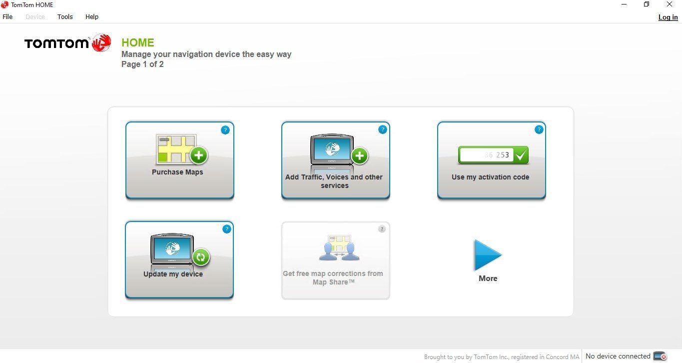 tomtom home device not connected