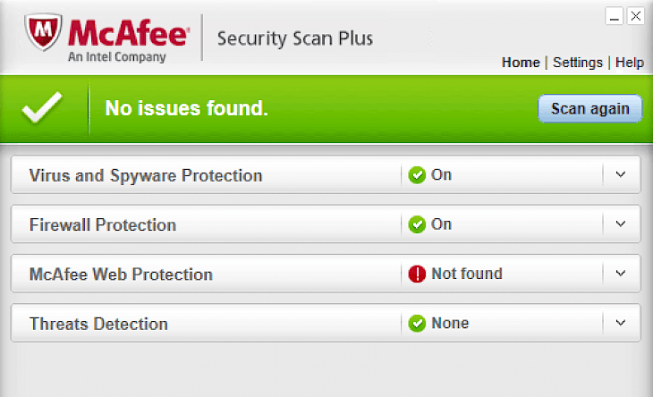 McAfee Security Scan Plus