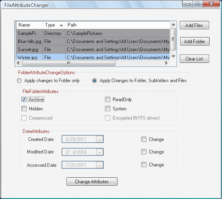 Attribute Changer