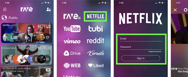 Rave App: How to Start a Netflix Watch Party on Your iPhone