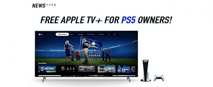 Apple TV+ is offering a 6-month free trail for PS5 users.