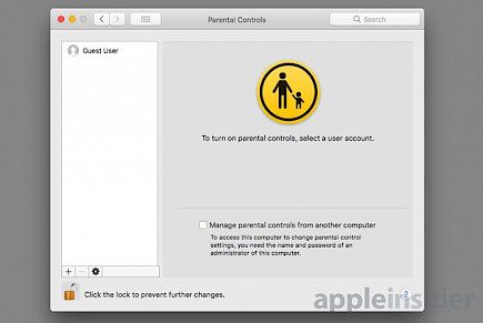 parental controls macos monterey