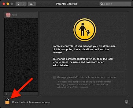 How to set up parental control on MacOS Monterey