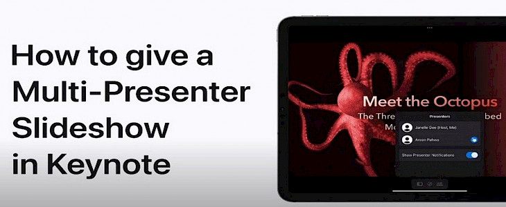MacBook: Giving a multi-presenter slideshow in keynote